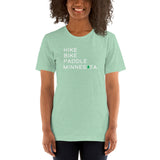 Hike Bike Paddle MN Tee - White