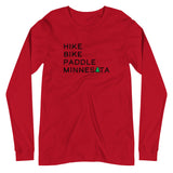 Hike Bike Paddle MN Long Sleeve Tee - Black