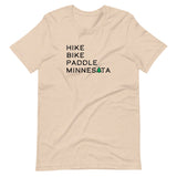 Hike Bike Paddle MN Tee - Black