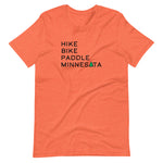 Hike Bike Paddle MN Tee - Black