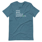 Hike Bike Paddle MN Tee - White