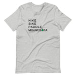 Hike Bike Paddle MN Tee - Black